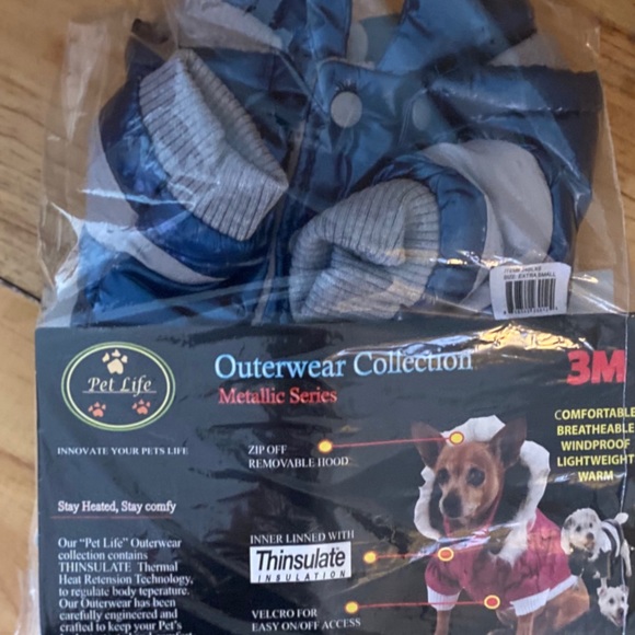 Pet Life Aspen Dog Ski Jacket Metallic Blue 3M XS - Picture 6 of 6